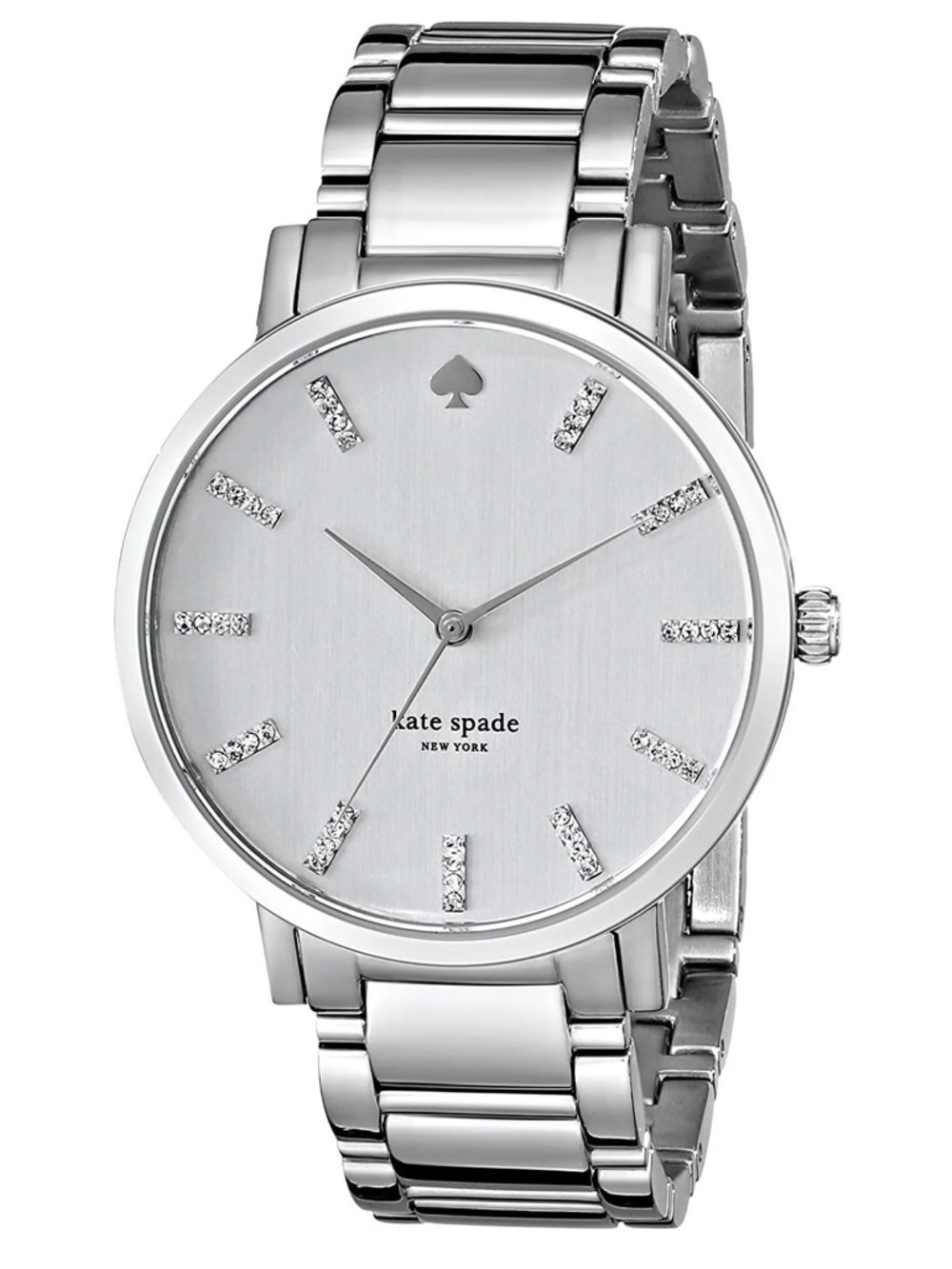 Kate Spade Gramercy Grand Silver Watch